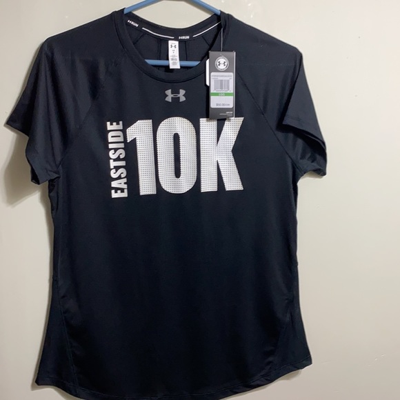 6 Hr. Sale Nwt Under Armour Black Heat Gear Tshirt - Picture 4 of 13